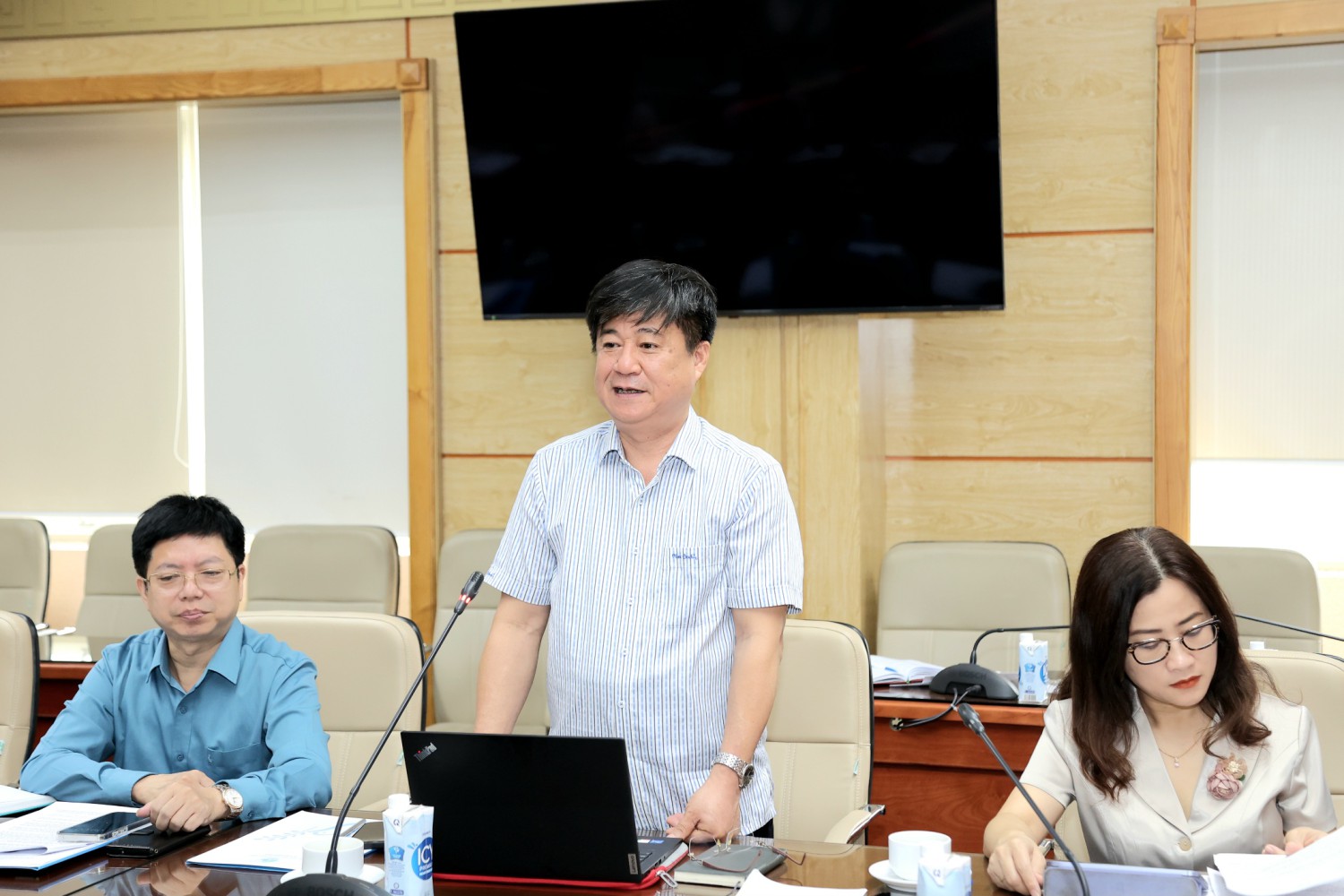 Ông Đinh Anh Tuấn - Vụ trưởng Vụ Sức khỏe Bà mẹ - Trẻ em phát biểu.